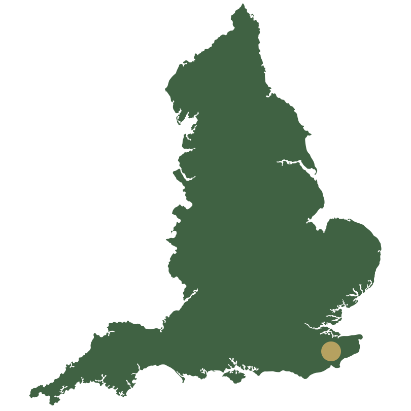 Map of England showing Kent Map of England showing Kent