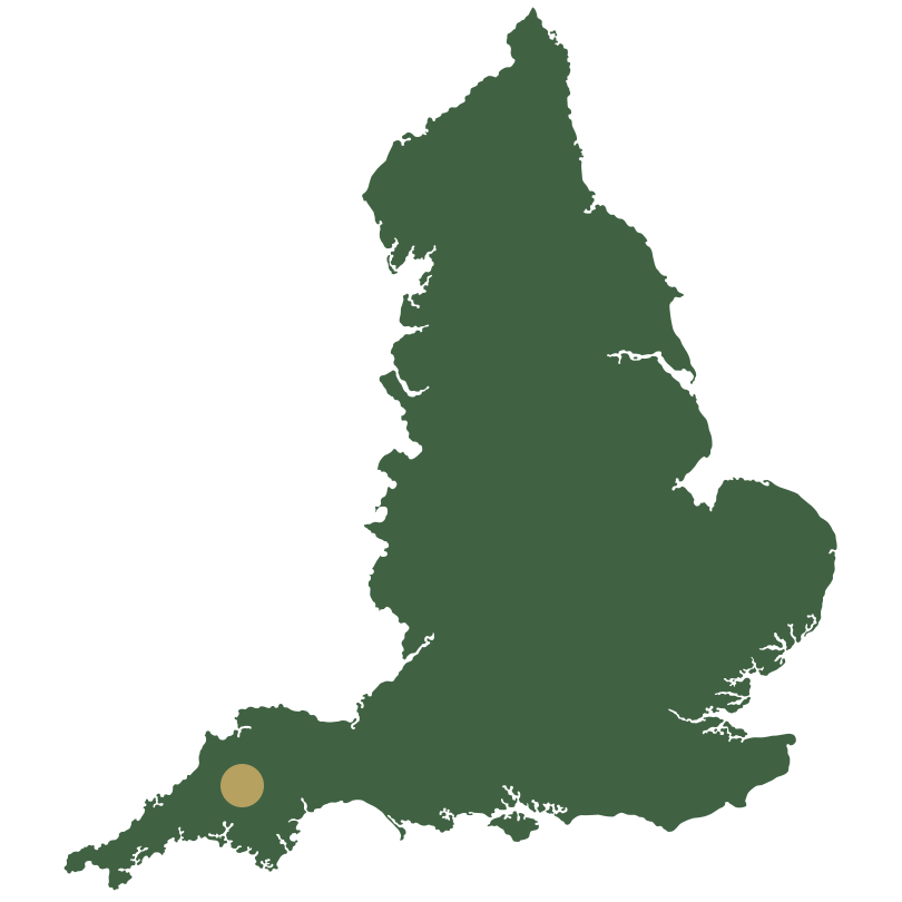 Map of England showing South West